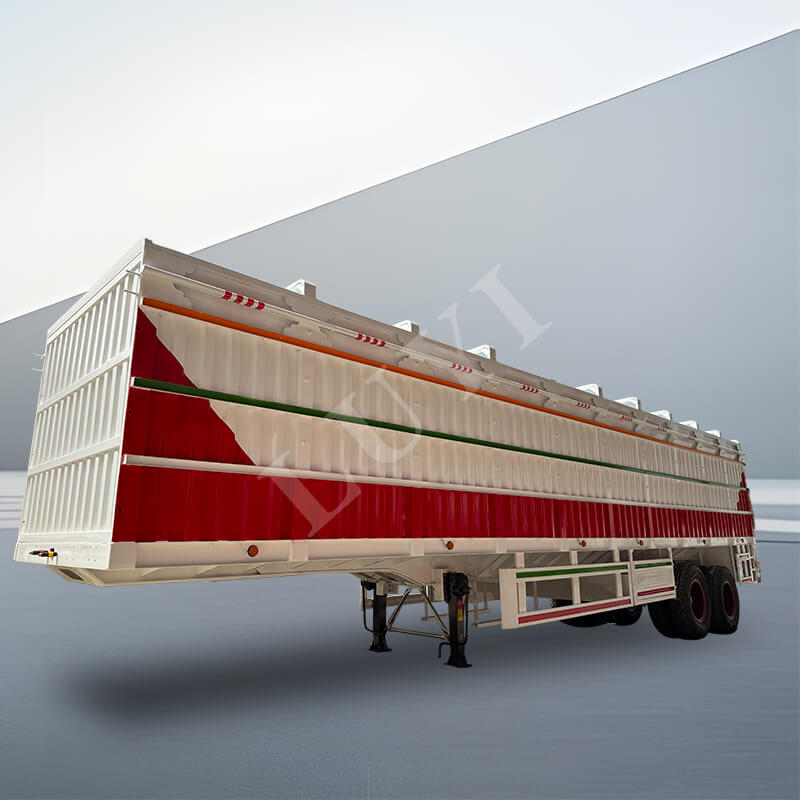2-axlad 100-tons Stake Semi-trailer 2-axlad 100-tons Stake Semi-trailer