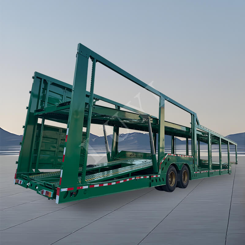 2-axlad fordonstransportsläp, biltransport semitrailer