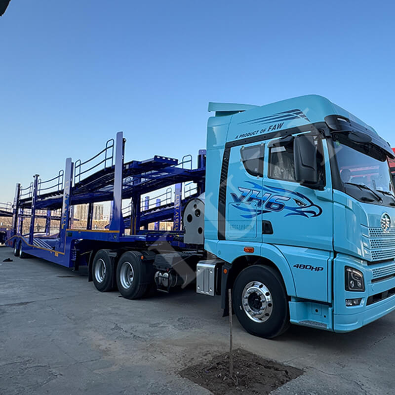 Exakt tillgodose logistikbehov! Luyi 8-fordons semitrailer levererad till Moçambique