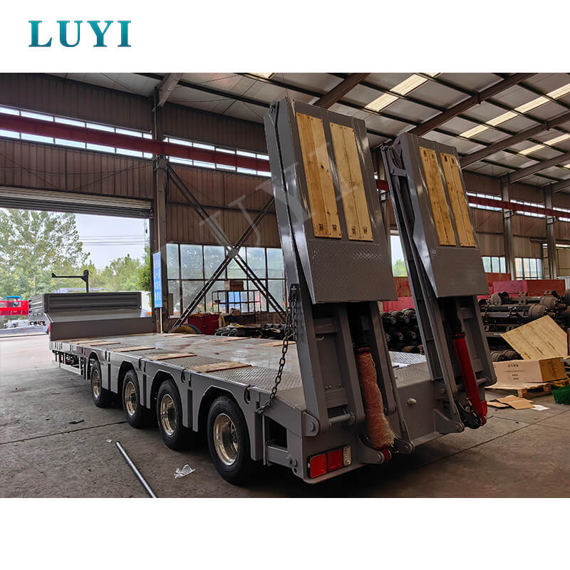 Från Shandong till Centralasien! Louis 4-axlad lågbädds semitrailer fraktad till Uzbekistan