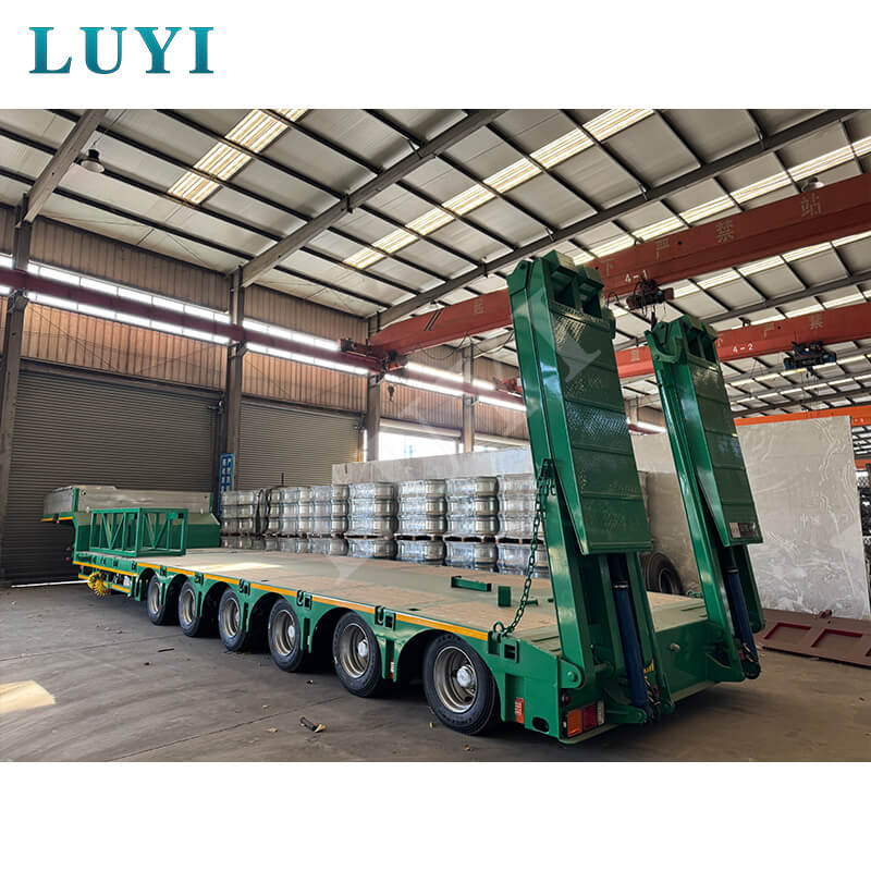 Anpassade anpassningskrav: Luyi 6-axlig lågbäddspåhängsvagn har skickats till Etiopien