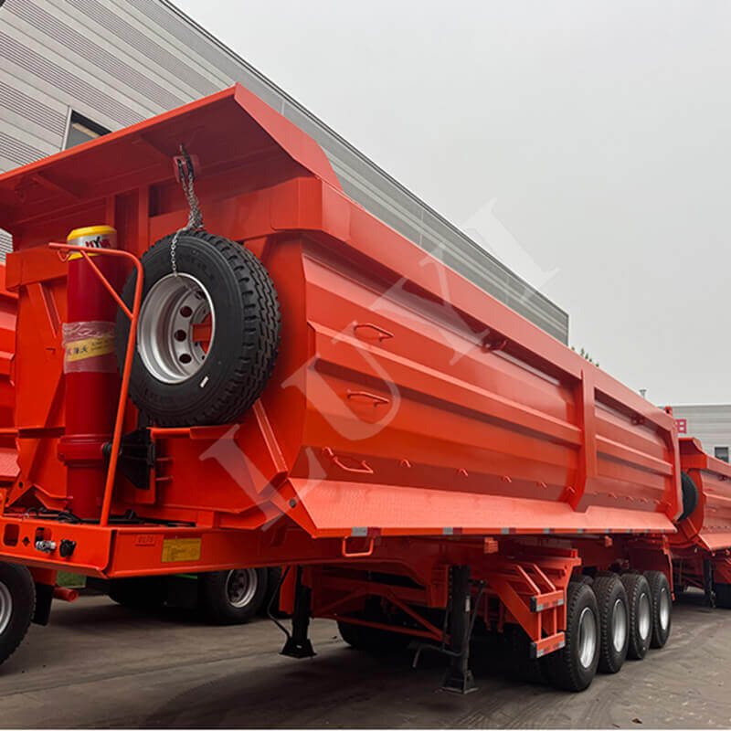 Exakt anpassad till lokala behov levererades den 4-axlade dumper semitrailer framgångsrikt till den zambiska kunden