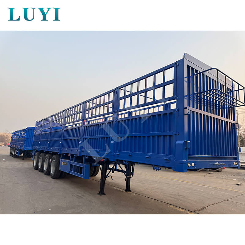 Bemyndigande afrikansk infrastruktur! 4-axlade sidoväggssemitrailers skickas till Senegal i omgångar