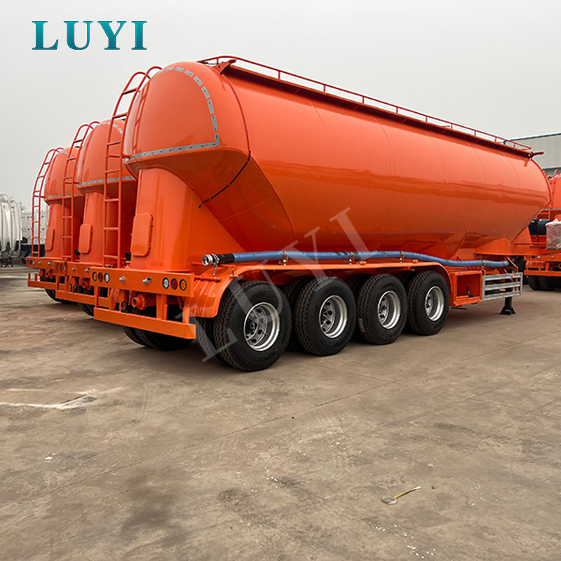 Fyraxlad cementtank semitrailer Köpguide för bulkcement, flygaska och torrpulvertransport