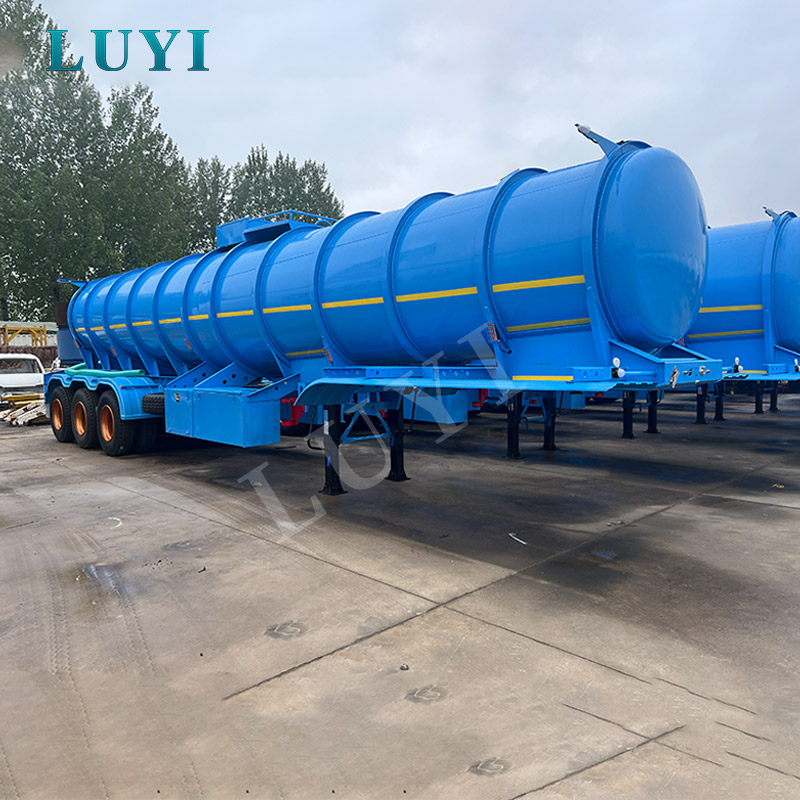 22 CBM Sulfuric Acid Tanker Trailer för koncentrerad syratransport