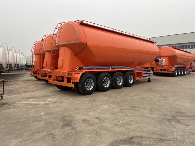 27CBM Cementpulvertanksläp för bulkcement, flygaska och torrpulvertransport