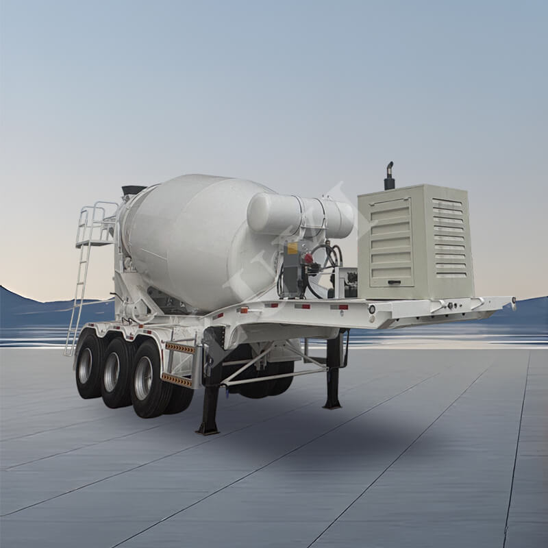 3-axlig 12-kubiks Powder Tank Semi-trailer