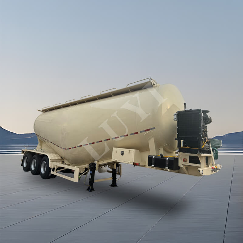 3-axlig 35-50 Kubikmeter Cement Tank Semi-trailer