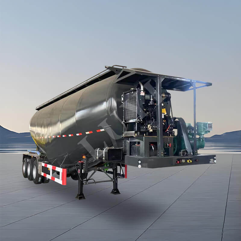 3-axlig 35-kubiks Cement Tank Semi-trailer