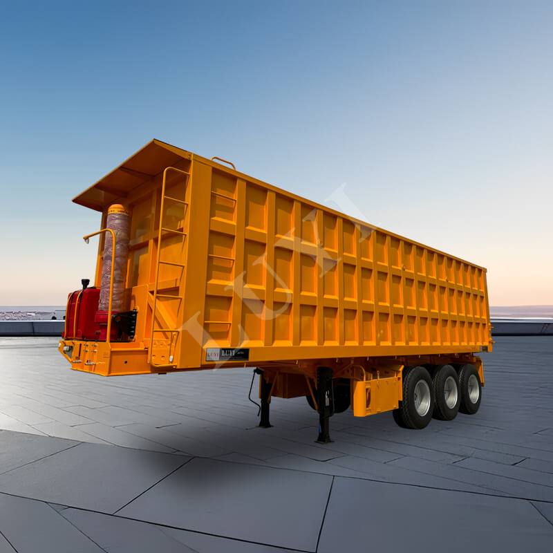 3-axlad 60-tons semitrailer med baktipp