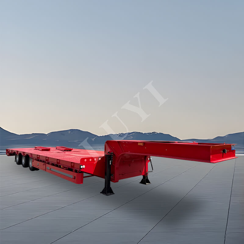3-axlad 80-tons lågchassi semitrailer