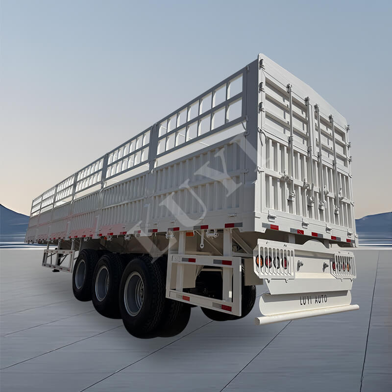 3-axlig 80-tons till 100-tons kolstål multifunktionell påhängsvagn 3-axlig 80-tons till 100-tons kolstål multifunktionell påhängsvagn
