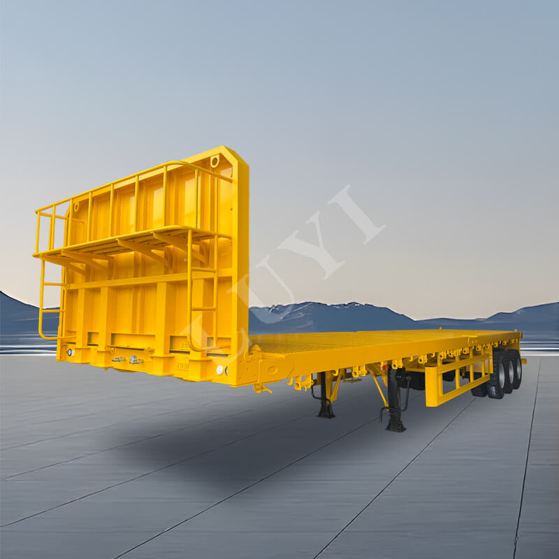 3-axlad flak semitrailer med en lastkapacitet på 40 ton