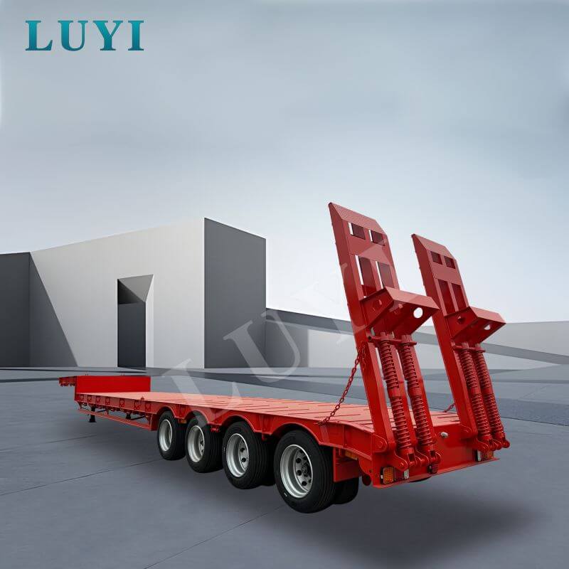 4-axlad 60-tons svanhalsad lågbäddsvagn