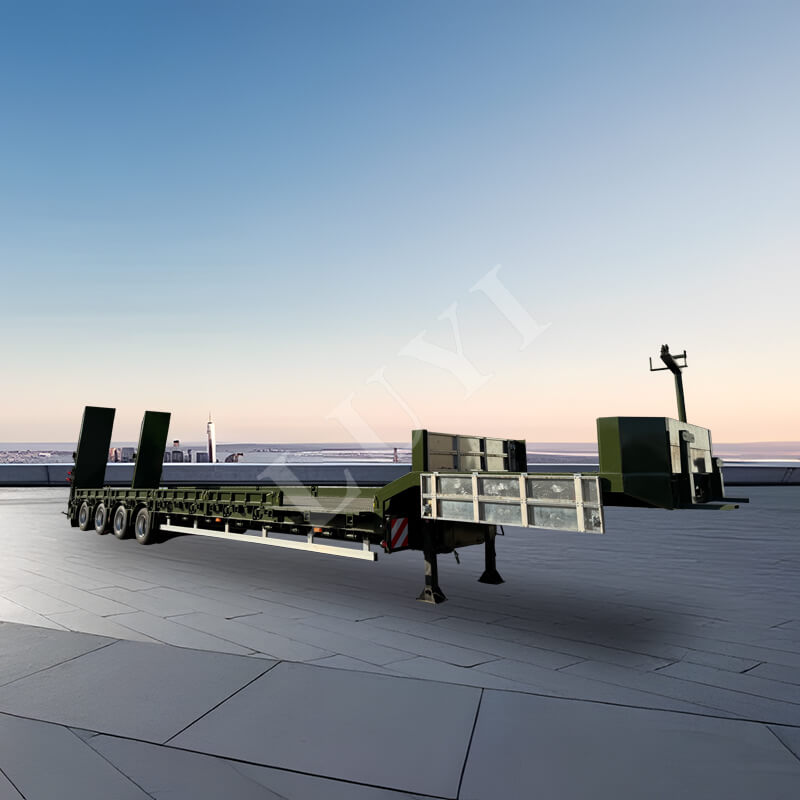 4-axlad 60-tons svanhals-lowboy semitrailer