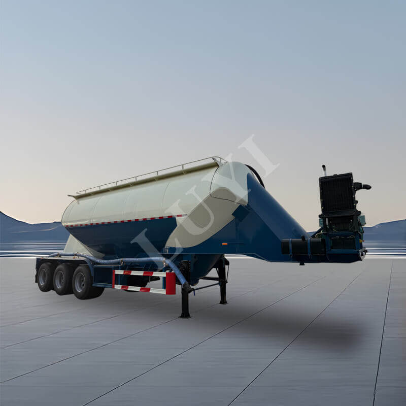 48-kubikmeter V-Type Bulk Cement Transport Tank Semi-Trailer