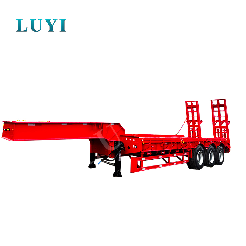 hög kvalitetTreaxlad 60-tons Avtagbar Svanhals Lågbäddspåhängsvagn hög kvalitetTreaxlad 60-tons Avtagbar Svanhals Lågbäddspåhängsvagn