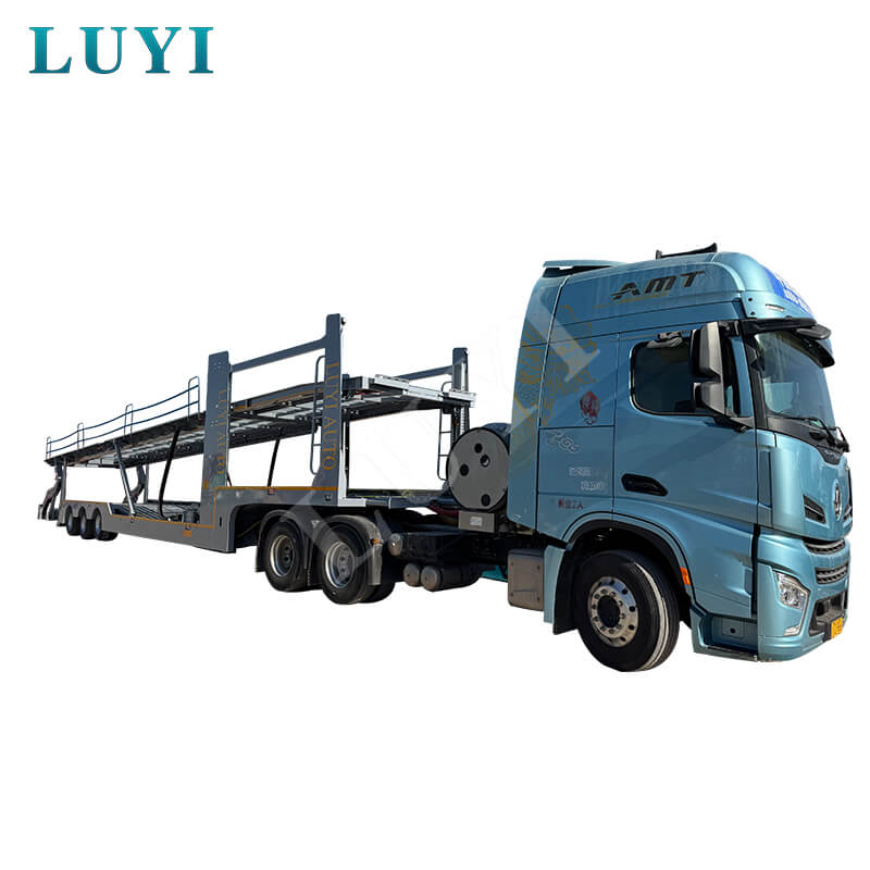 LUYI 2 Axel 17 Meter Lyft Typ Dubbeldäckare Biltransporter LUYI 2 Axel 17 Meter Lyft Typ Dubbeldäckare Biltransporter