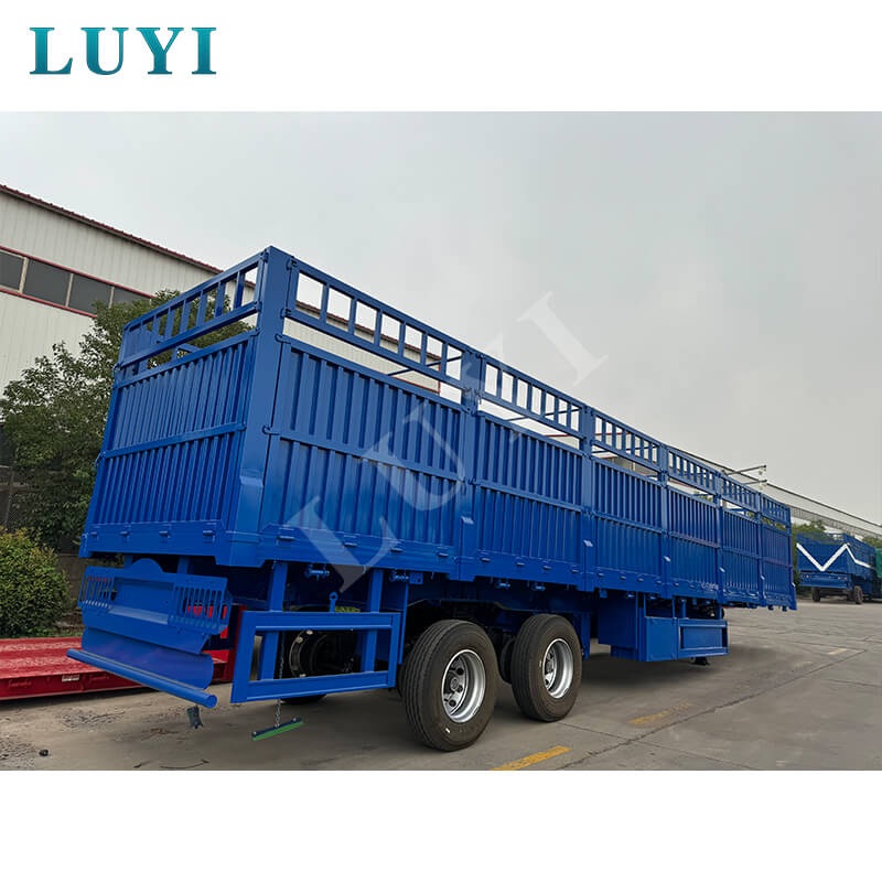 LUYI 2-axlig 30-60 Ton Sidovägg Semitrailer