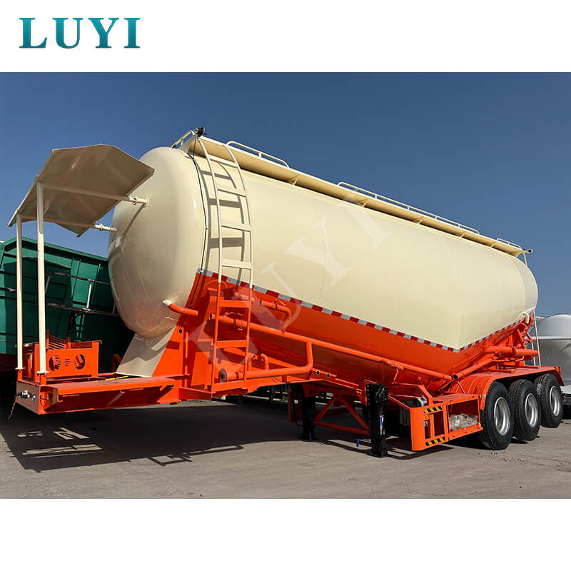 LUYI 40 kubikmeter V-typ flygaska bulk cement tank semitrailer LUYI 40 kubikmeter V-typ flygaska bulk cement tank semitrailer