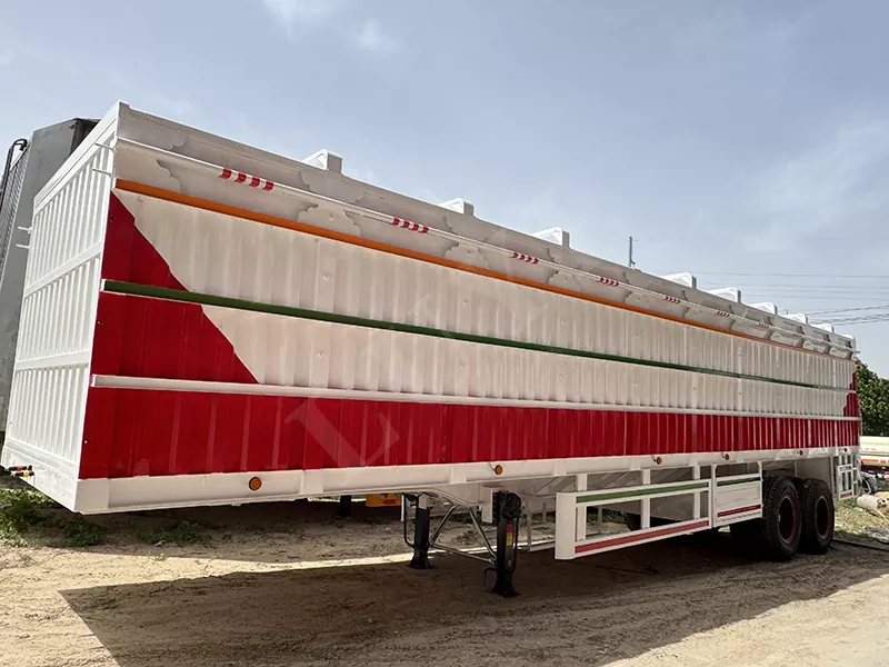 Populär stil flatbed semitrailer