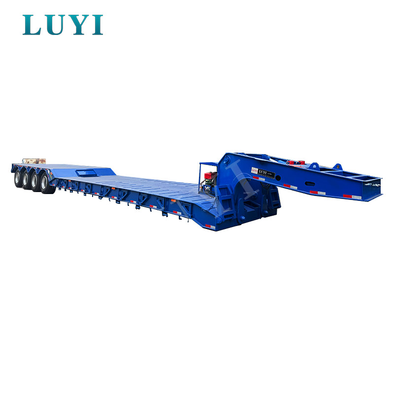 Skeleton Steel Container Low Bed Semi-Trailer