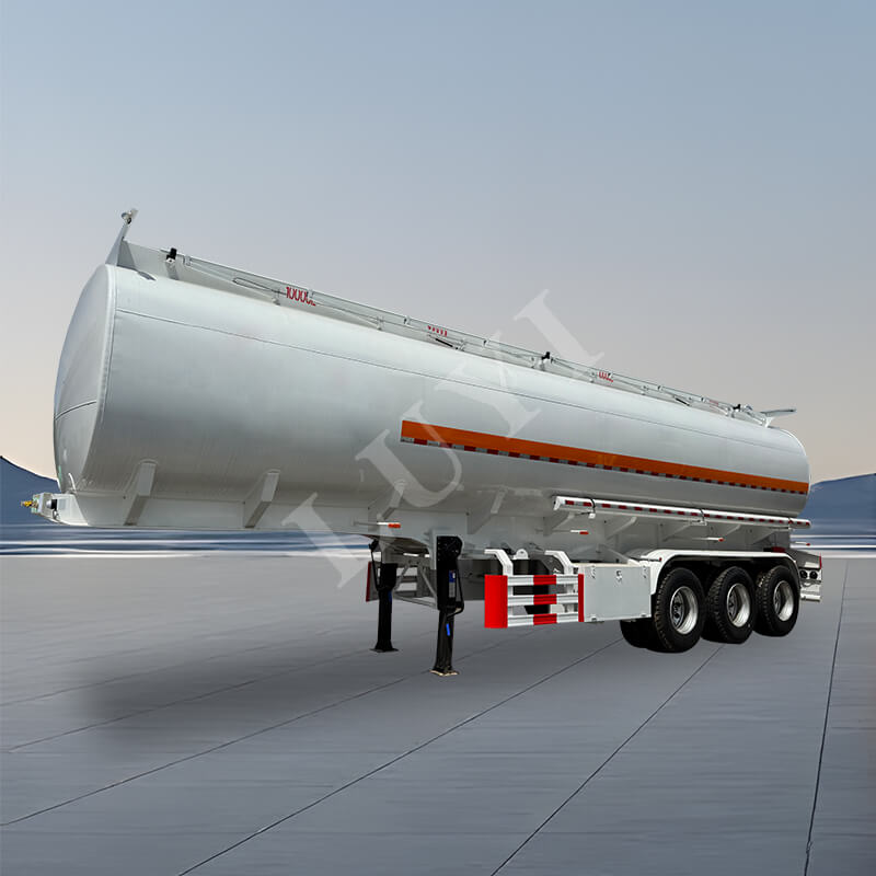 Triaxial kolstål 55 000-liters semitrailer för oljetank Triaxial kolstål 55 000-liters semitrailer för oljetank